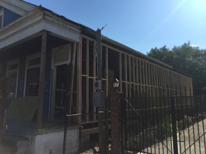 New outside wall just finished.