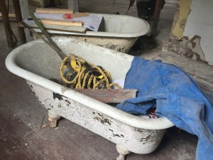 And here are two old claw foot tubs we will resurface. 