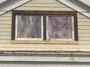 These are the windows Dawn picked out for the attic. Once the exterior paint is finished they'll look nice. 