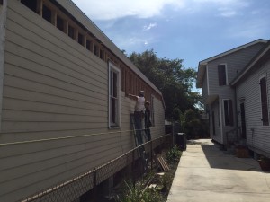 Finishing up the siding. Interior work starts soon. 