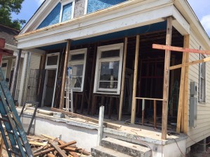 Giving the old lady a facelift. Also removed one of the two front doors. 